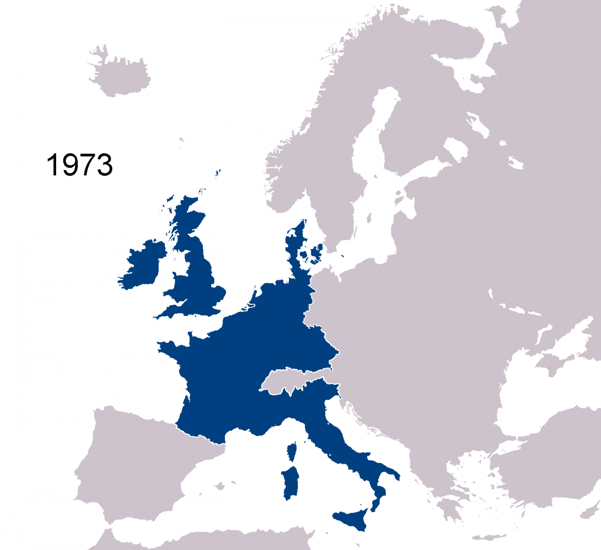 Premier élargissement de l'Europe : l'Europe des Neuf.